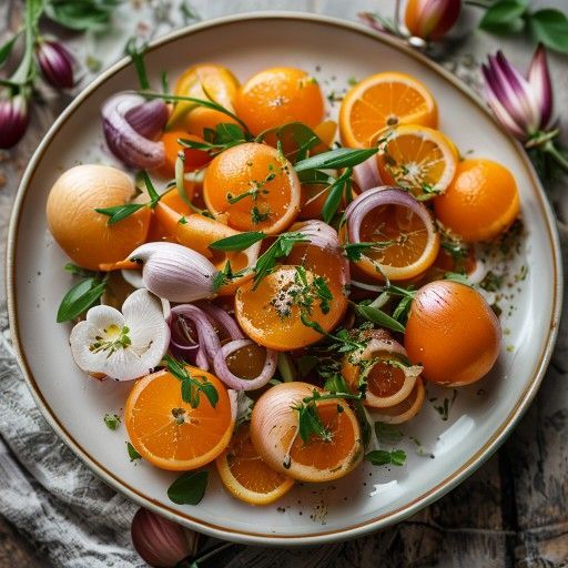 Canard au miel et romarin aux oranges et oignons