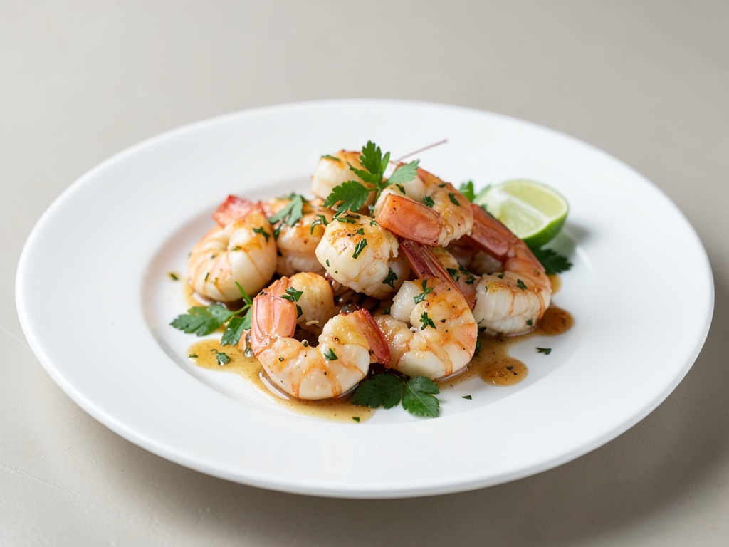 Gambas con ajo y lima