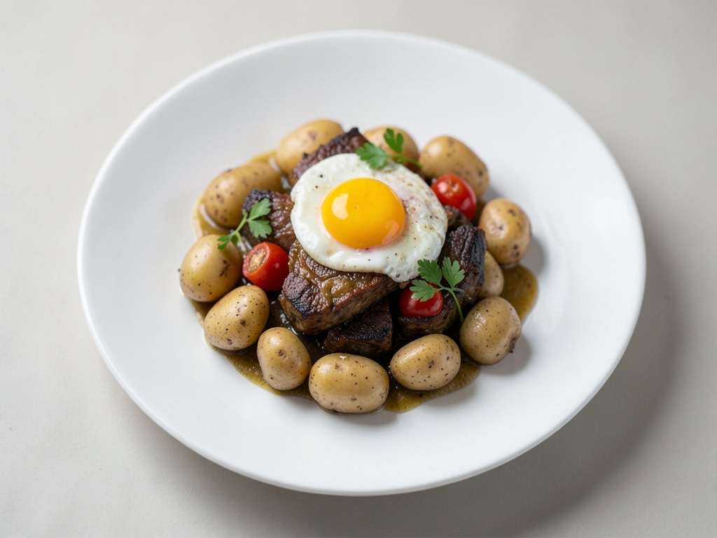 Foie de volaille croustillant avec étoiles de pommes de terre fines