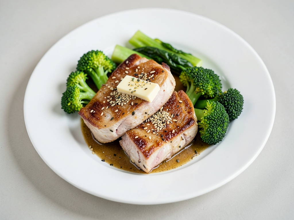 Petto di pollo fritto con verdure