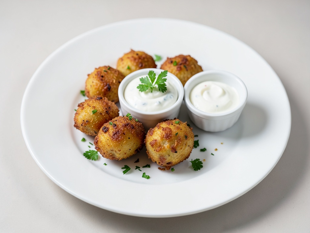 Polpette di patate croccanti con yogurt