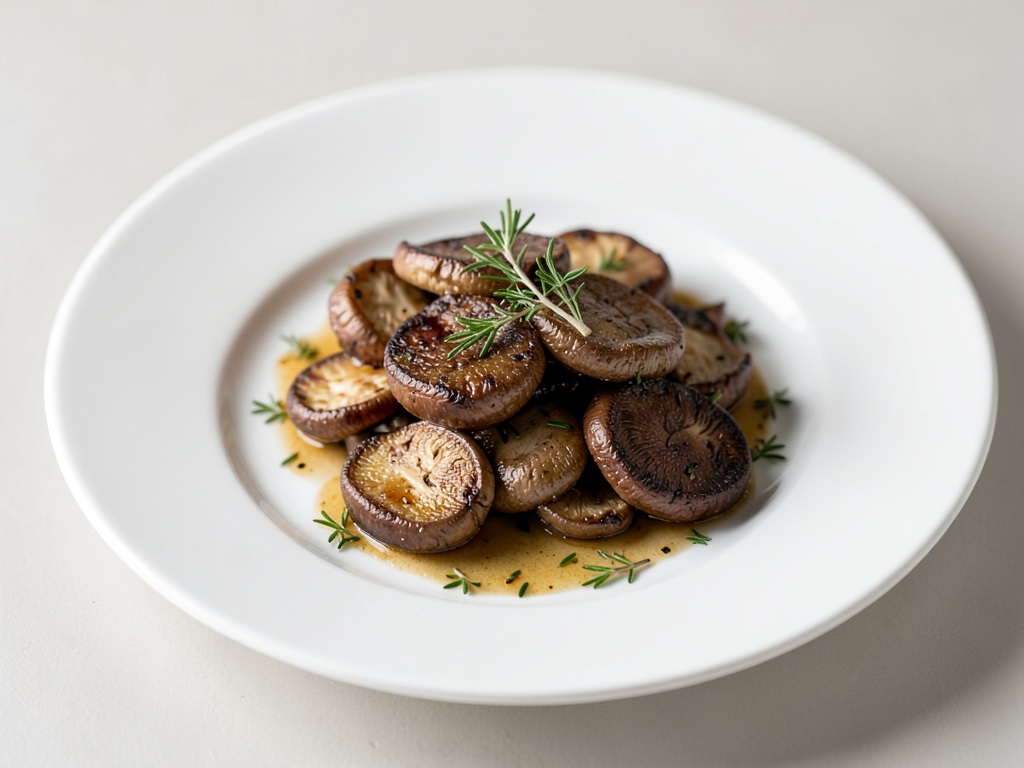 Porcini croccanti al timo