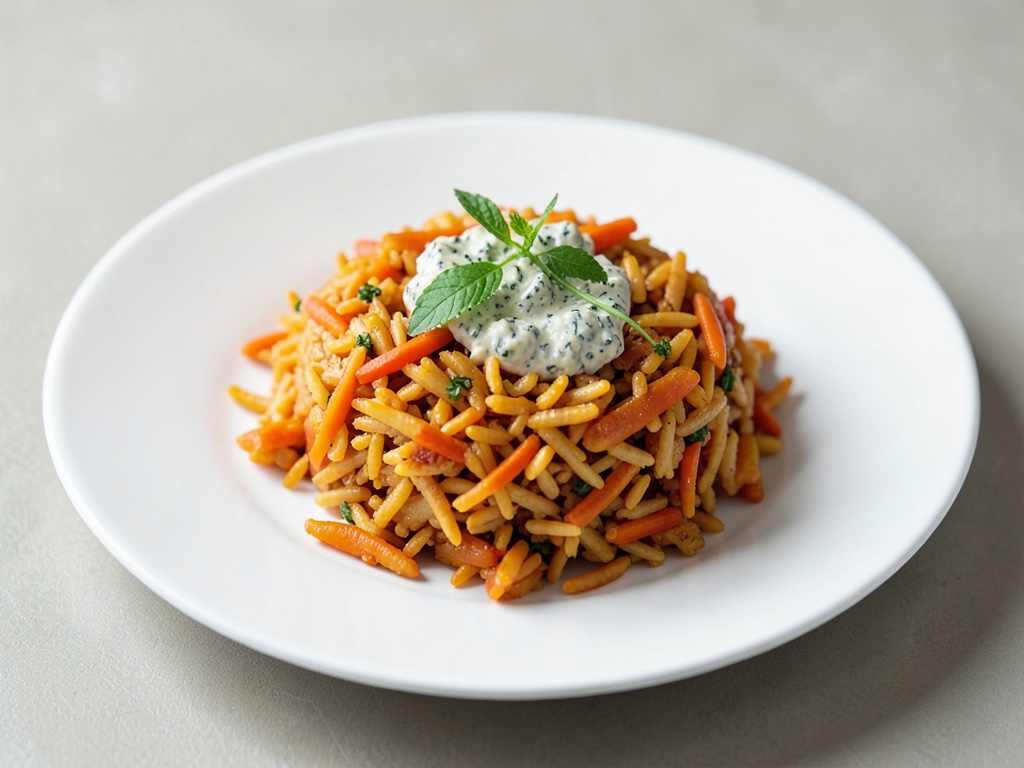 Riso selvatico croccante con carote e Gorgonzola