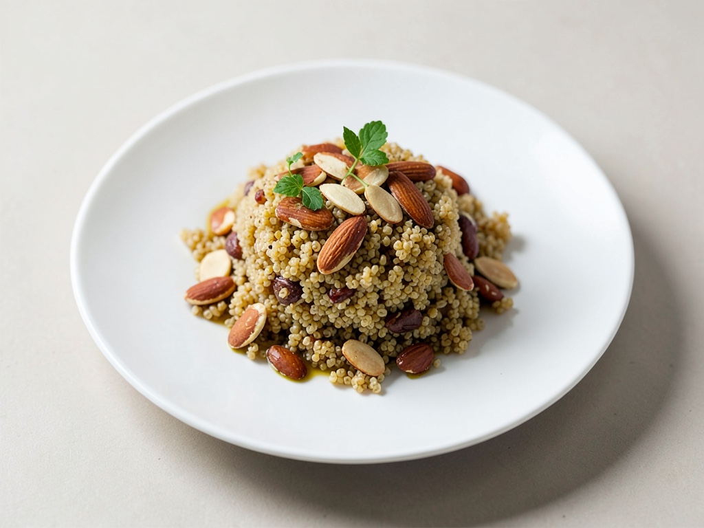 Quinoa croccante con mandele tostate