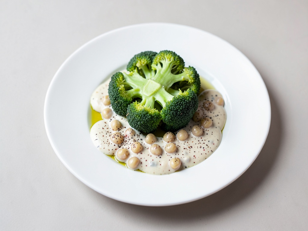 Cavolo cappuccio grigliato con crema di fagioli cremosa