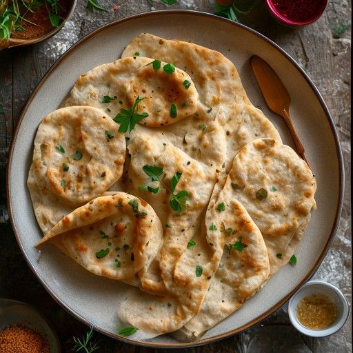 Pane piatto indiano fritto (Chapatis)