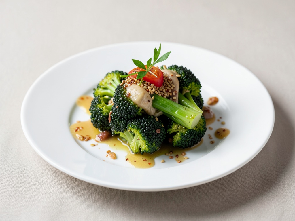 Broccoli al lime e aglio con sesamo