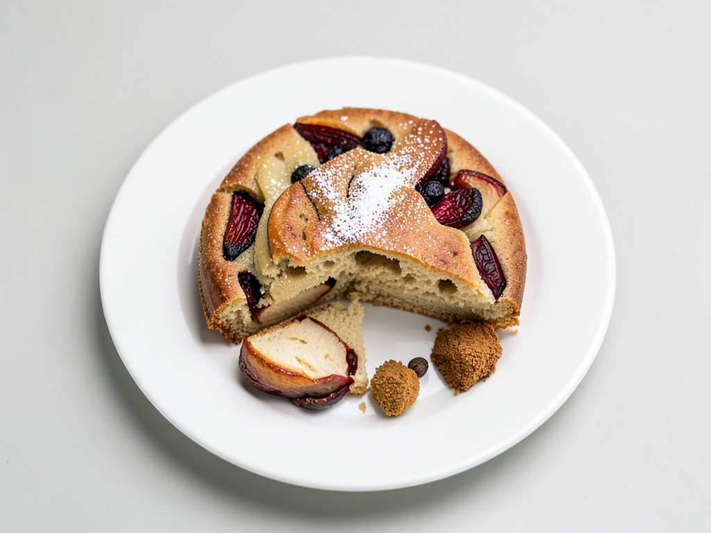 Torta integrale alle mele senza uova