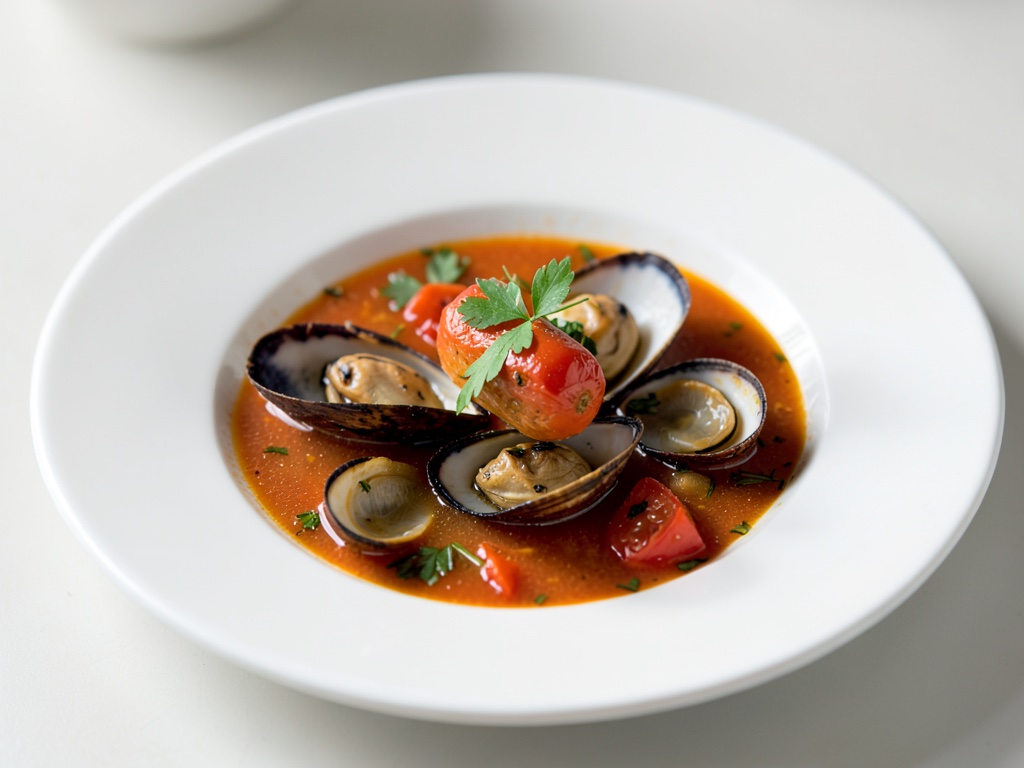 Cozze con aroma di pomodoro e finocchio