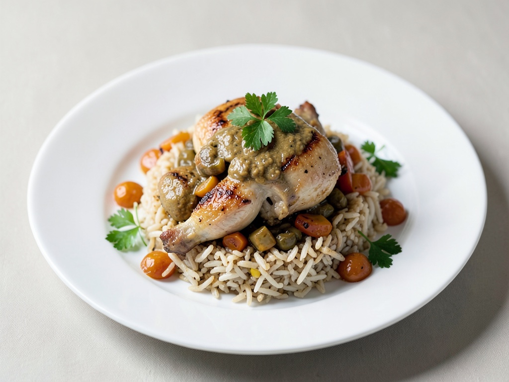 Fricassé di pollo con riso