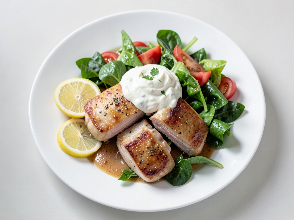 Cremiger Hähnchensalat mit Sellerie