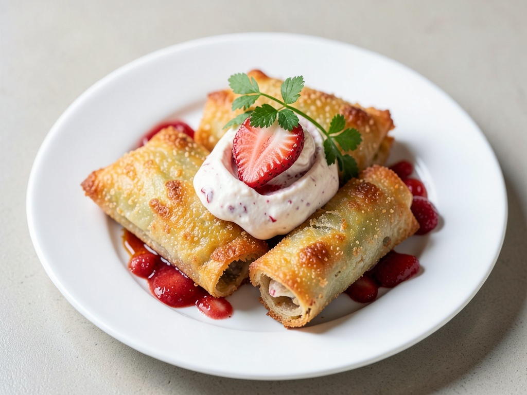 Tartelettes croustillantes en pâte feuilletée à la crème de mascarpone et fraises