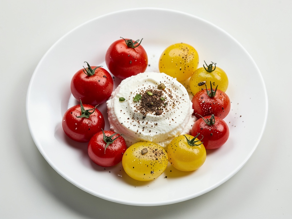 Pomodori al formaggio fresco al limone