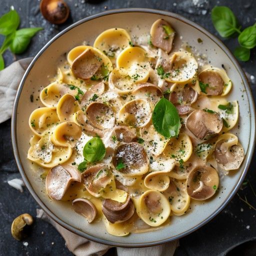 Hausgemachte Pilz-Tortellini