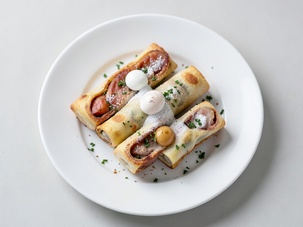 Rollos de crepa rellenos