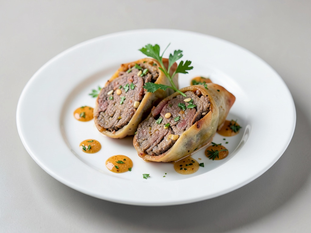 Tasche di carne bovina ripiene