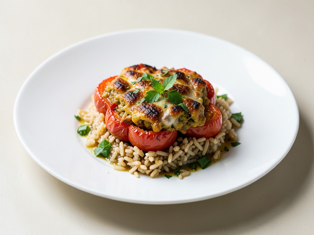 Pomodori al forno ripieni di riso