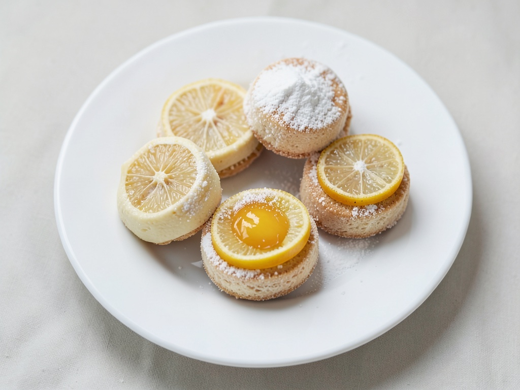 Galletas de azafrán y limón rellenas de mermelada