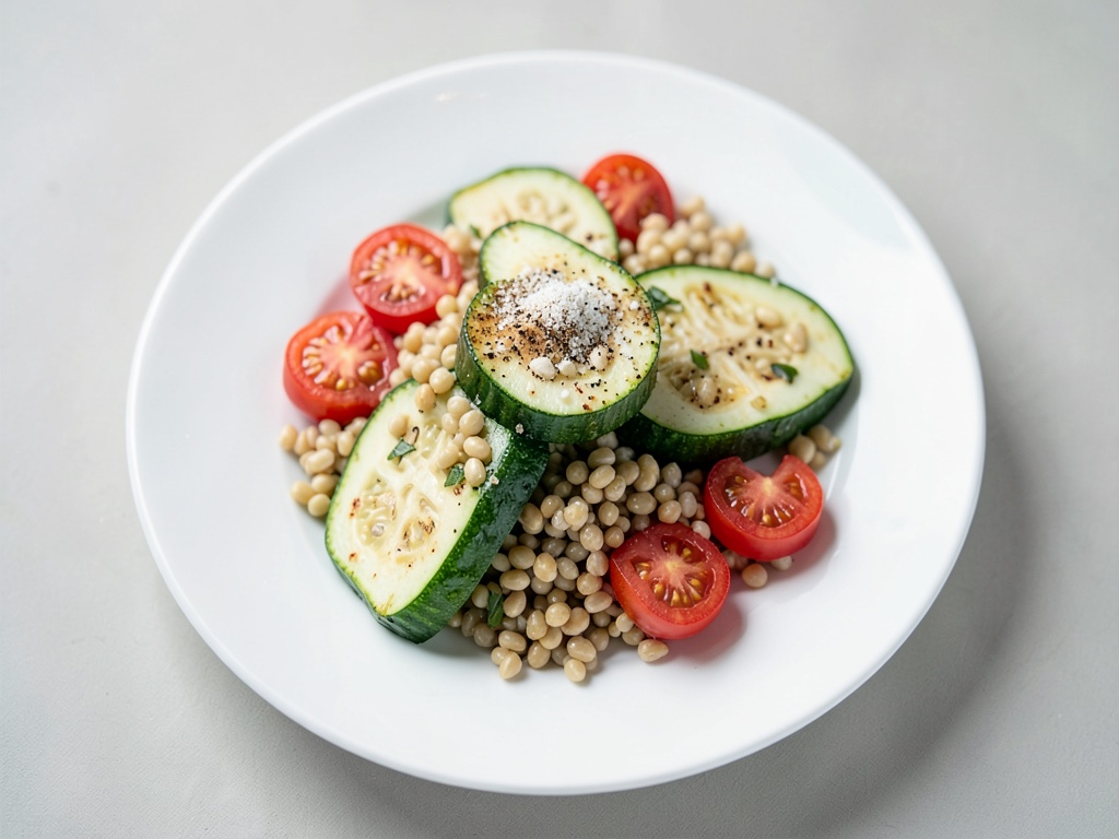 Verdure ripiene con pasta e halloumi