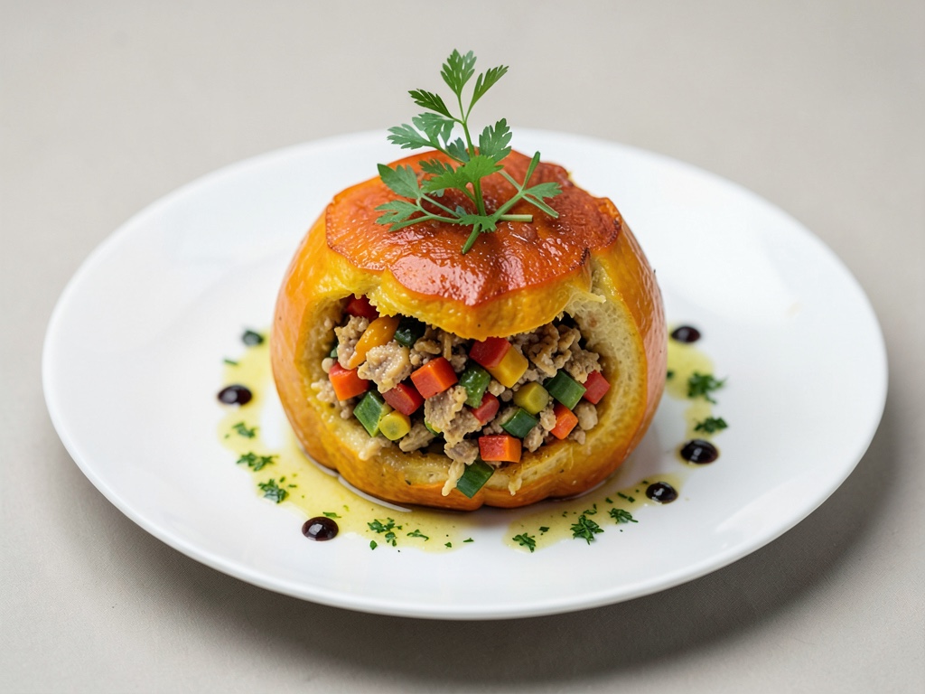 Zucca Cava con Ripieno di Verdure