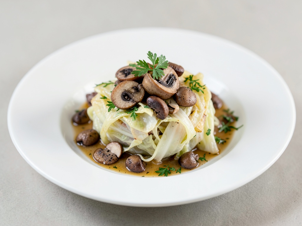 Cavolo cappuccio ripieno di porcini