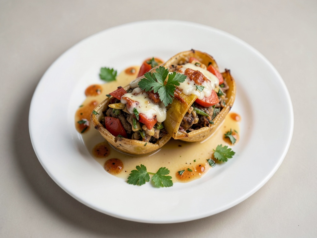 Barchette di carne macinata e verdure