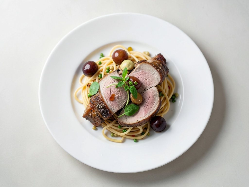 Brasato di filetto di maiale con spätzle al sesamo