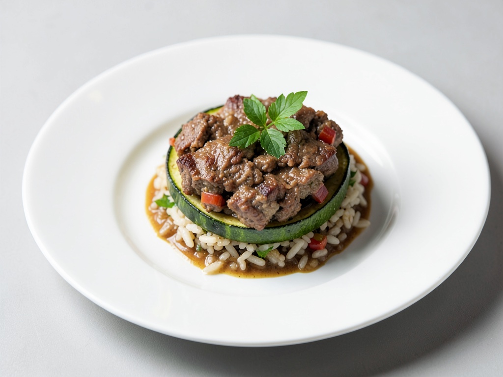 Zucchine ripiene di carne e riso