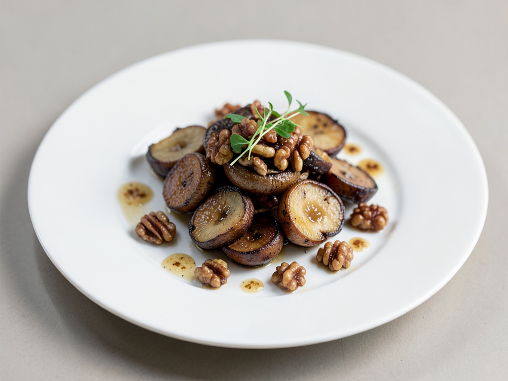Funghi Orecchiette Croccanti con Noci