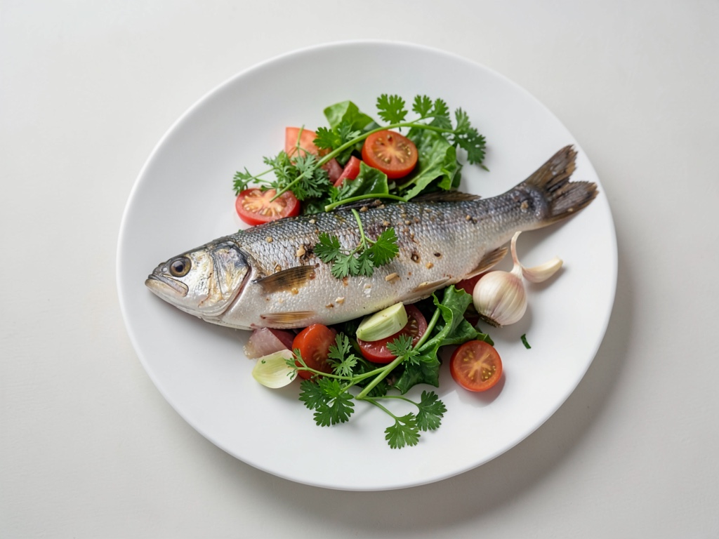 Trote alla griglia con insalata