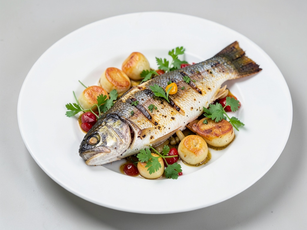 Trote alla griglia al carbone vegetale