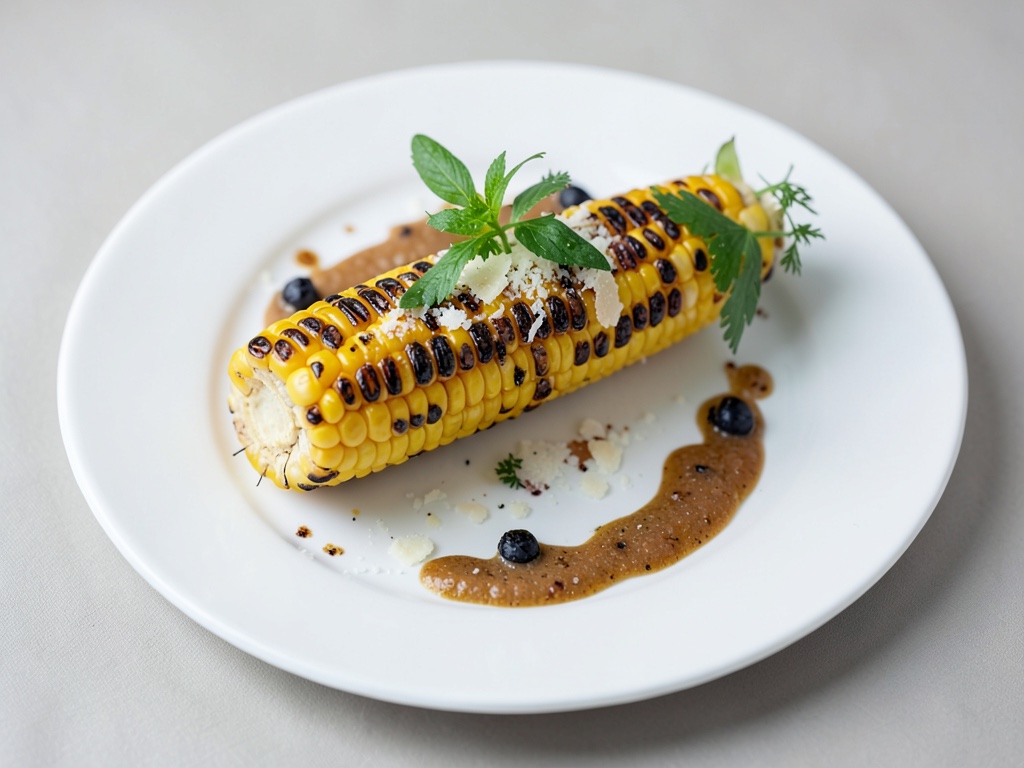 Spighe di mais alla griglia con Parmigiano