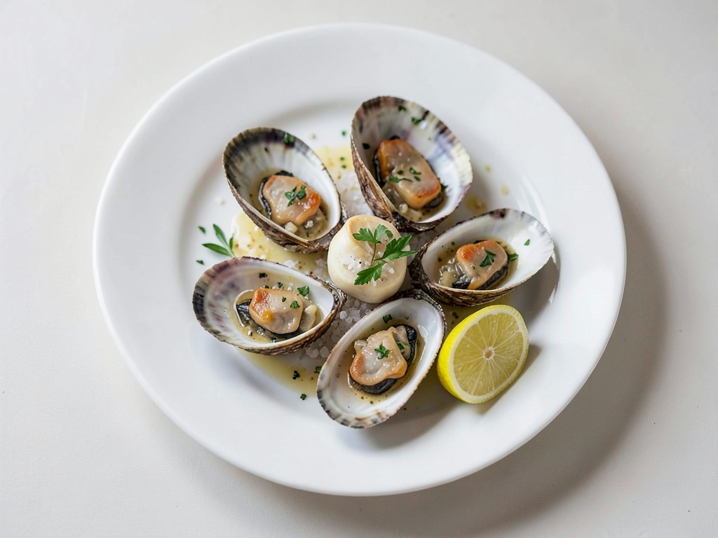 Cozze grigliate sul guscio con burro alle erbe fresco