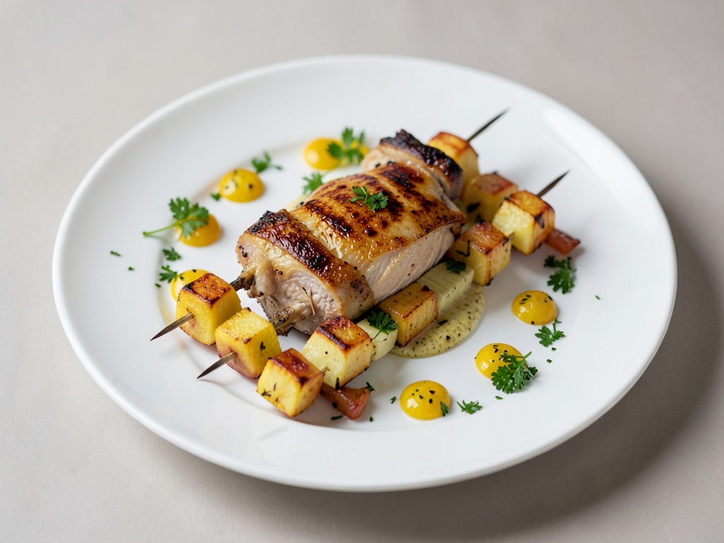 Spiedini di tacchino e ananas alla griglia
