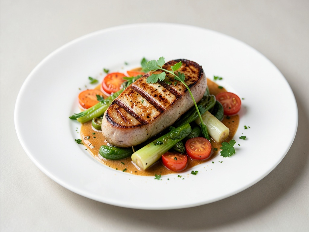 Sogliole alla griglia con verdure