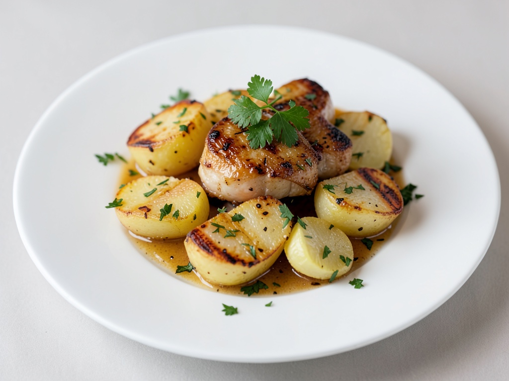 Patate alla griglia al limone