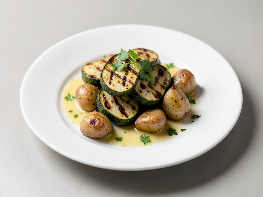 Zucchine e patate alla griglia