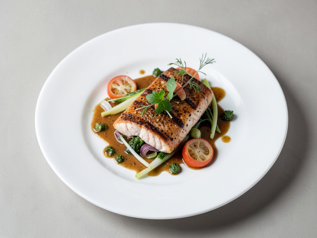 Salmone alla griglia con finocchio