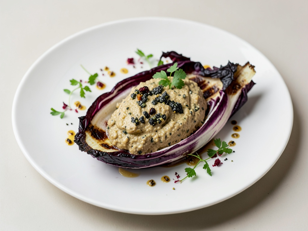 Radicchio alla griglia con dip al Gorgonzola