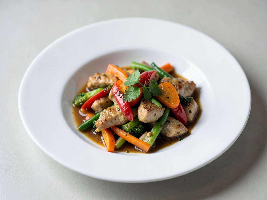 Plat de poulet et légumes rapide