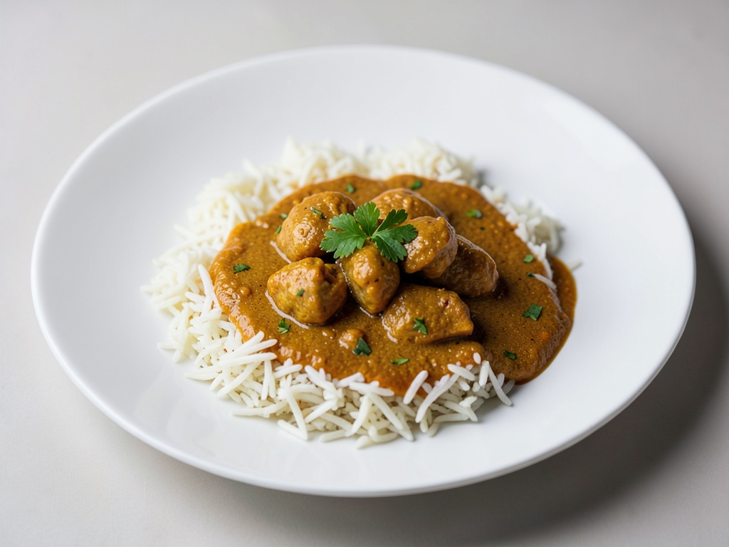 Curry di pollo con riso basmati