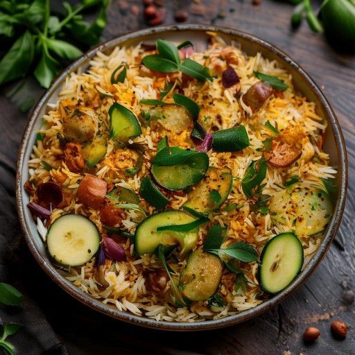 Aromatisches Gemüse-Biryani