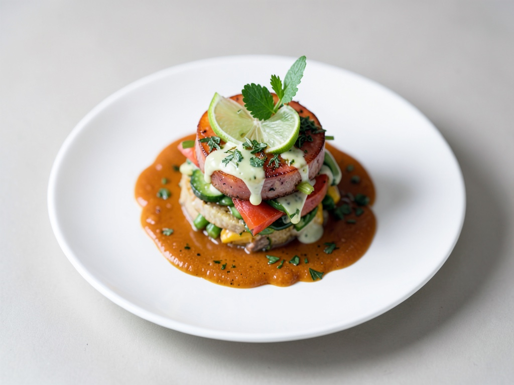 Carpaccio di verdure allelime con condimento al lime