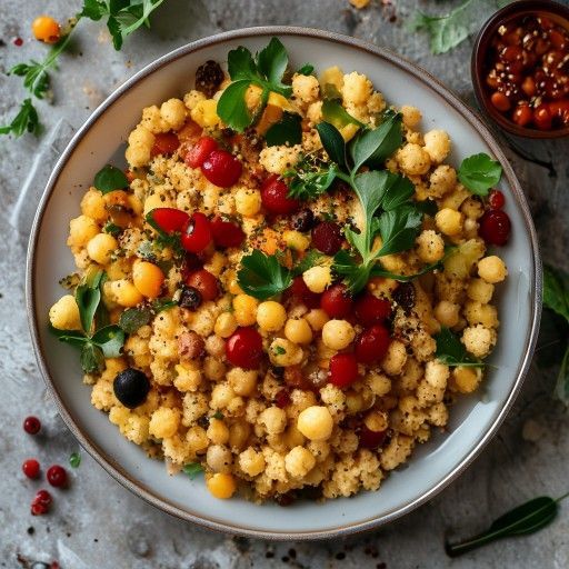 Cuscús de verduras con garbanzos