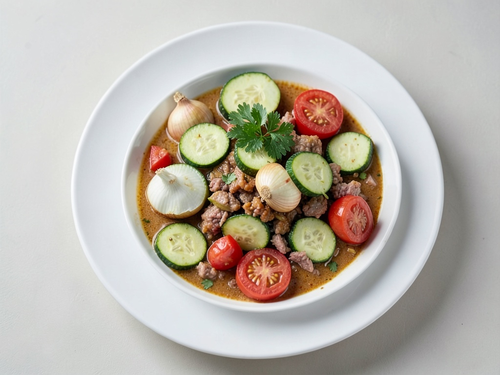Padella di verdure con uova al tegamino