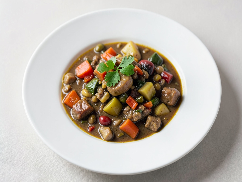 Guiso sabroso de verduras