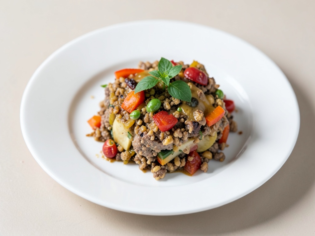 Gratin di carne macinata e verdure