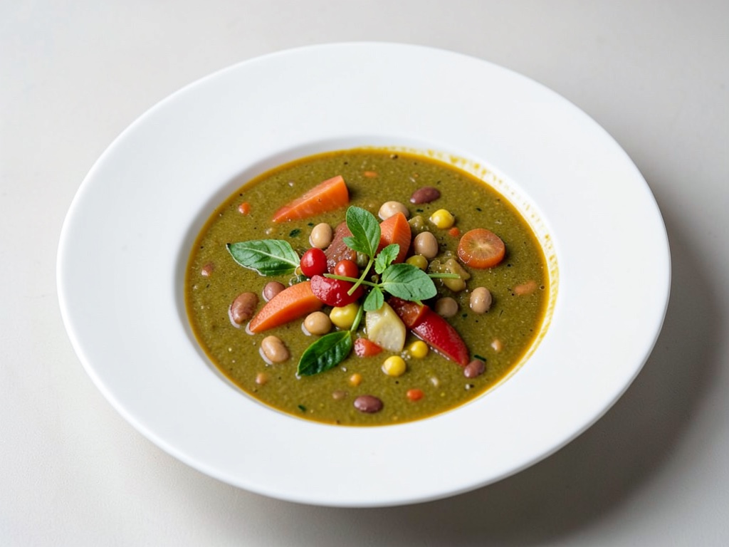 Deliciosa sopa Harira con verduras y legumbres