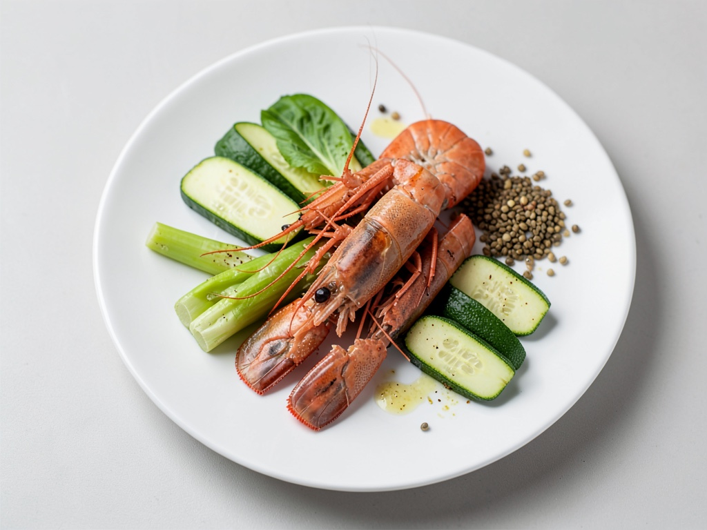 Légumes vapeur aux crevettes