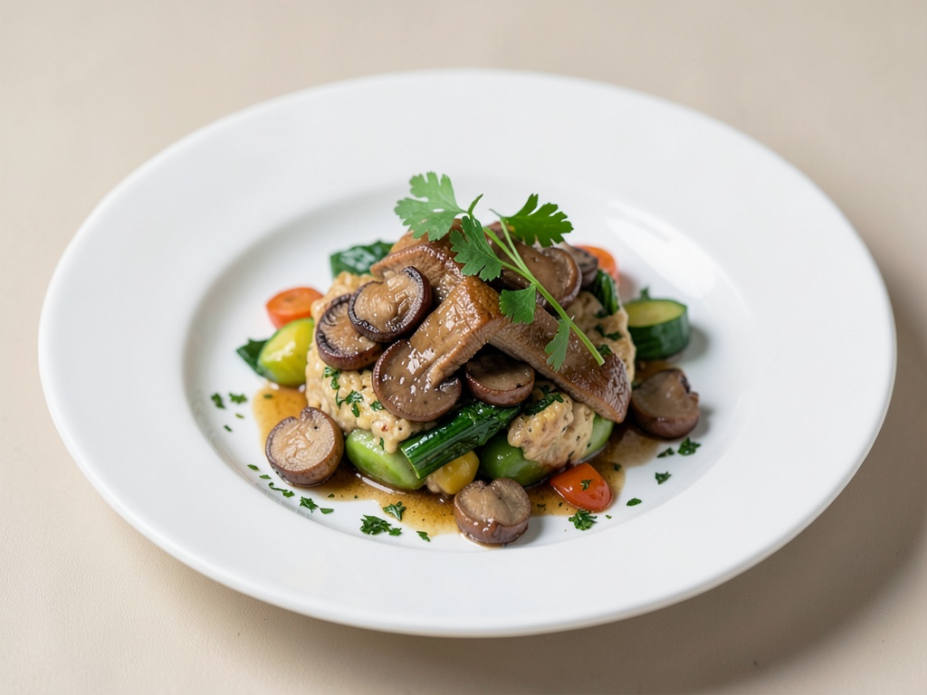 Padella di verdure con funghi chanterelle